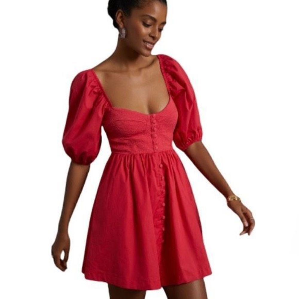 Anthropologie - Maeve Sweetheart Mini Dress size M